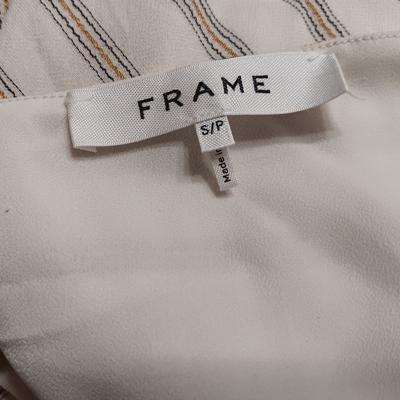 Frame Striped Bias Slip Midi Dress - Picture 6 of 6